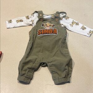 Simba Olive Green Kids Overalls